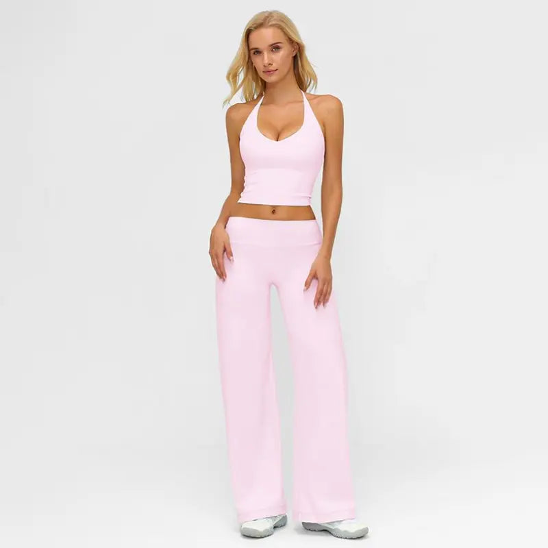 Women's 2-Piece Stretchy Athleisure Sportswear Set for Yoga & Casual