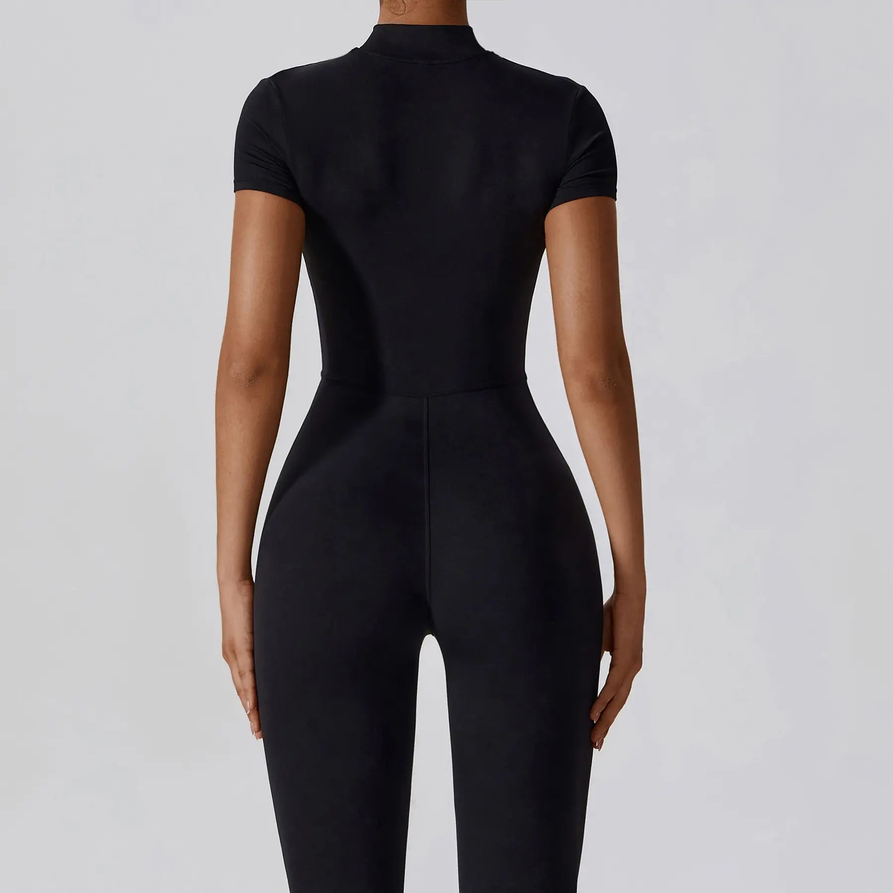 Women's Summervibes Zip-Front Short-Sleeve Bodysuit for Yoga & Gym