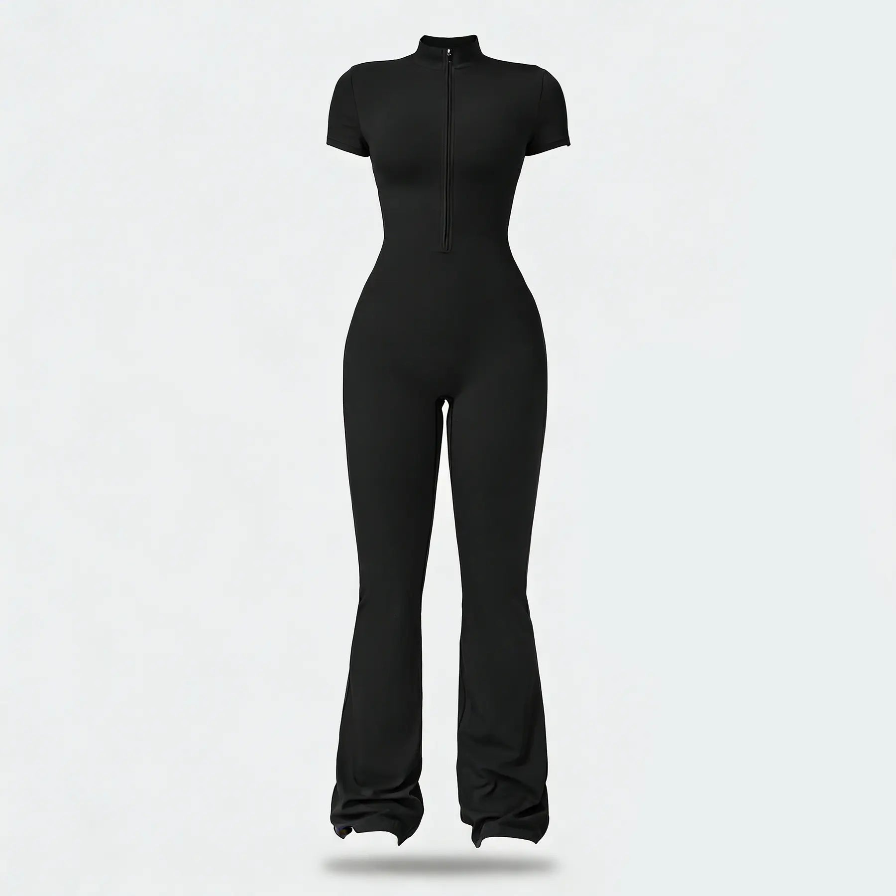 Women's Summervibes Zip-Front Short-Sleeve Bodysuit for Yoga & Gym