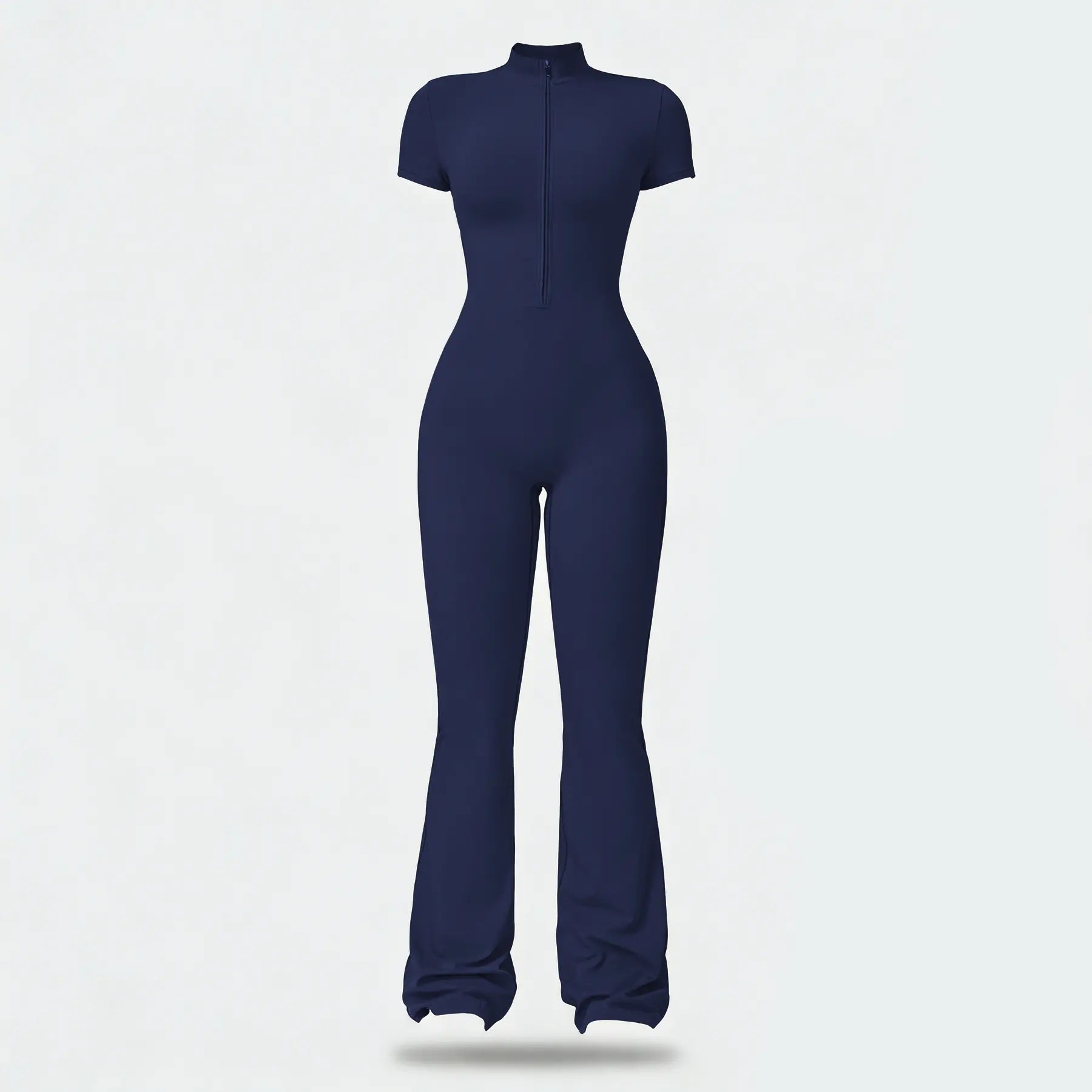 Women's Summervibes Zip-Front Short-Sleeve Bodysuit for Yoga & Gym