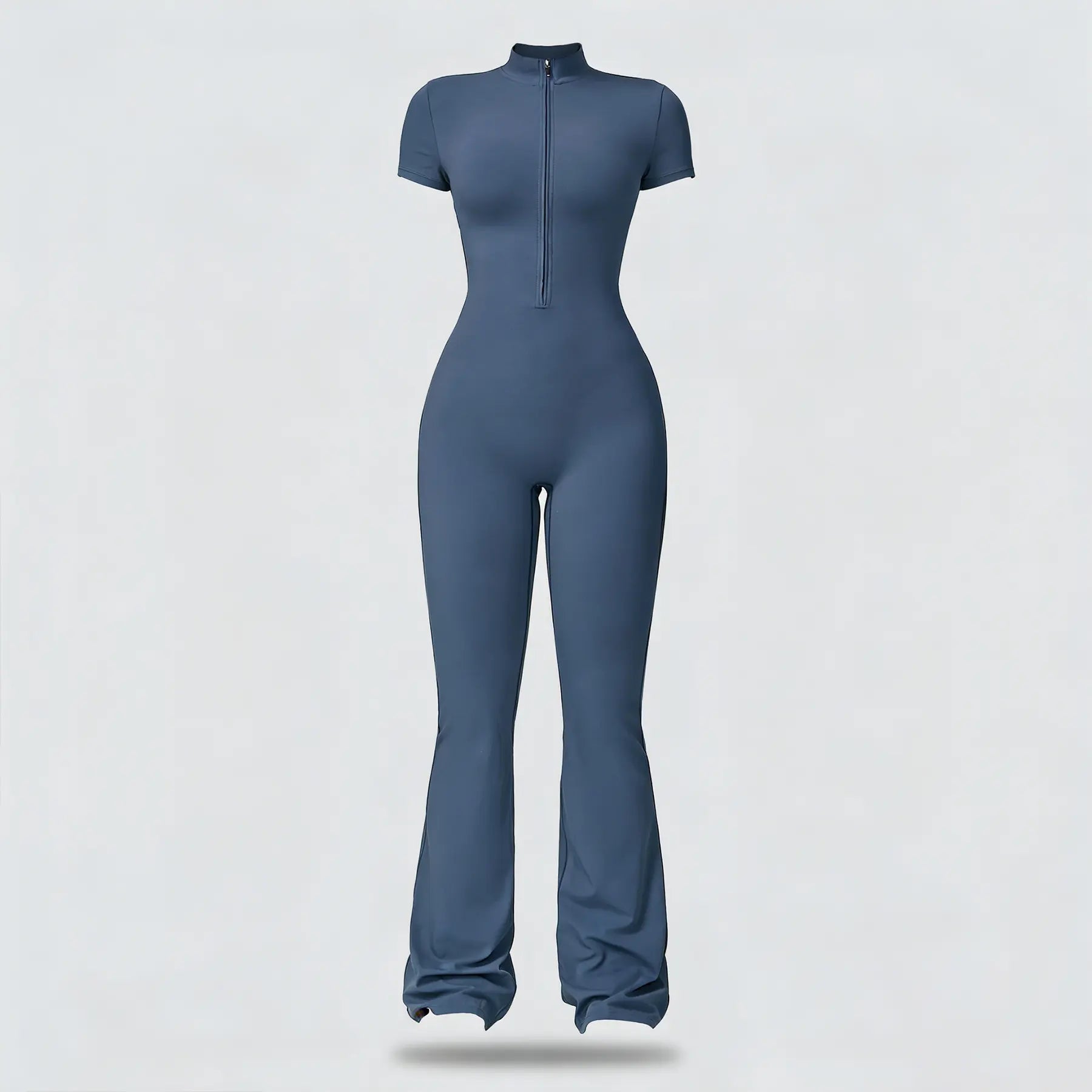 Women's Summervibes Zip-Front Short-Sleeve Bodysuit for Yoga & Gym