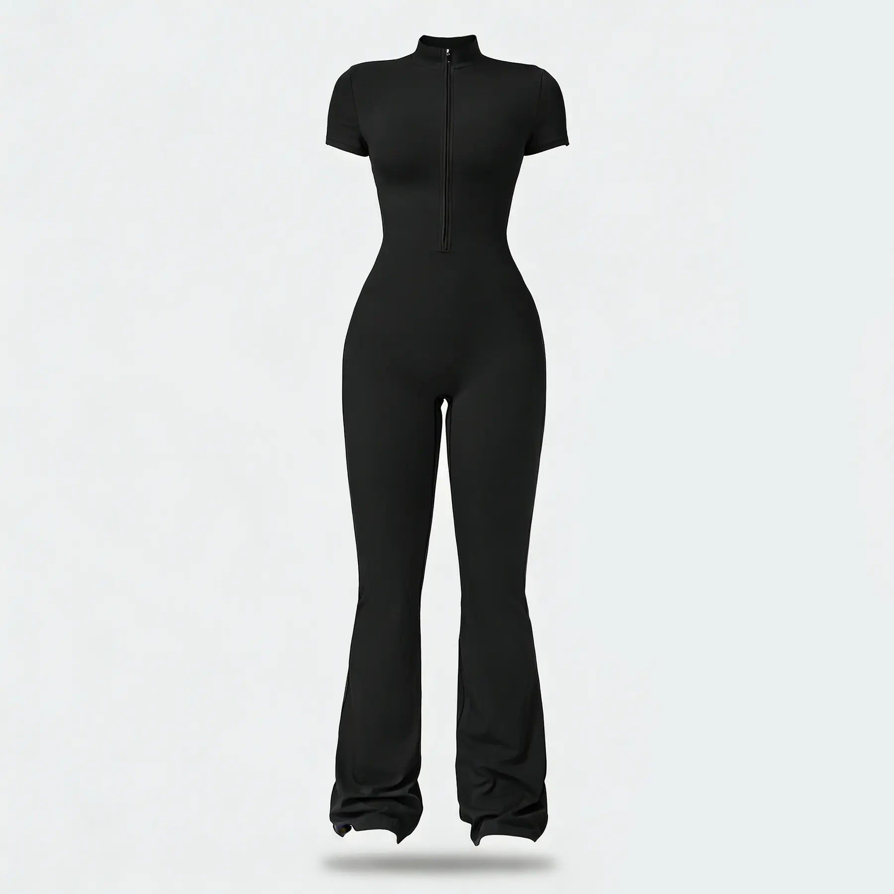 Women's Summervibes Zip-Front Short-Sleeve Bodysuit for Yoga & Gym