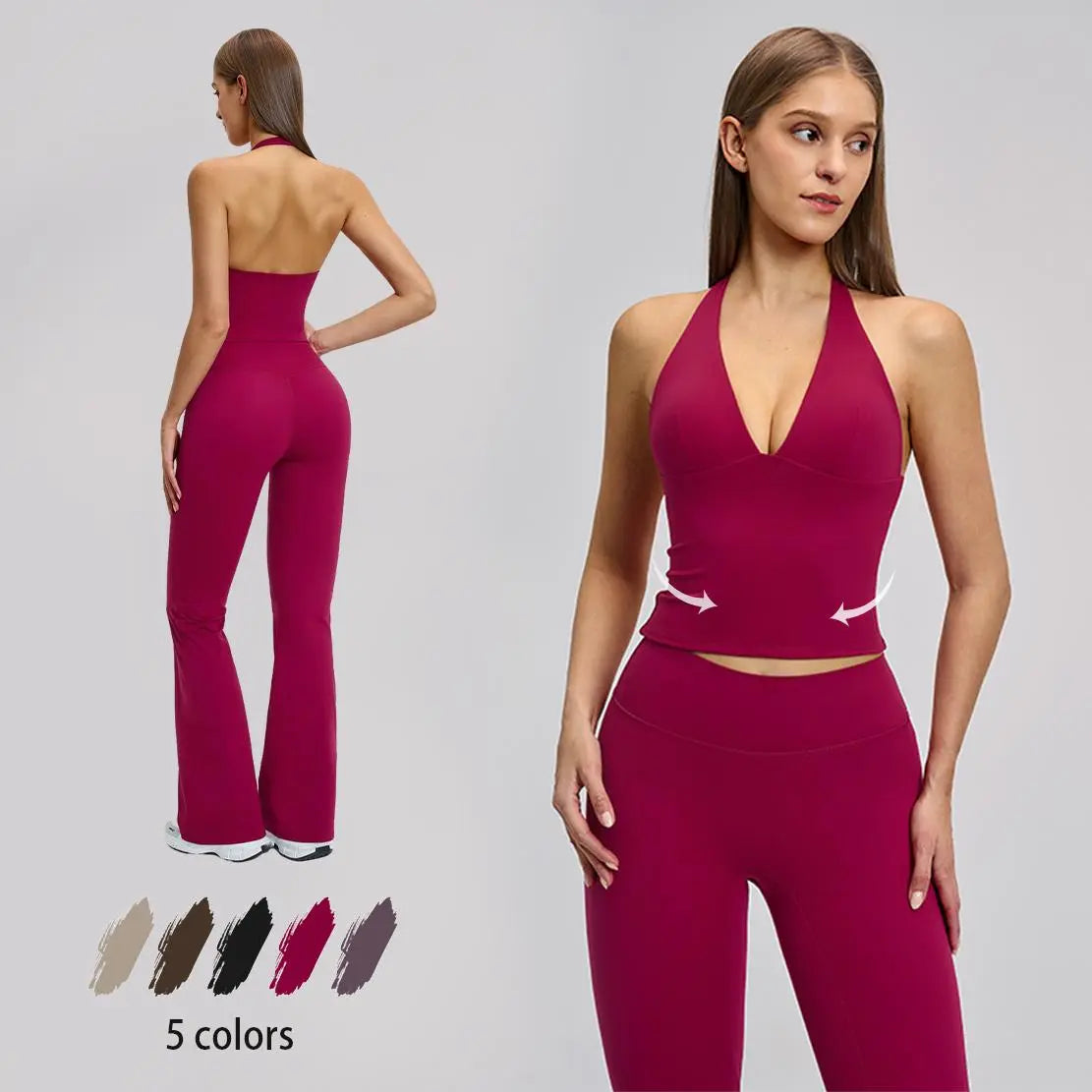 Women's Summervibes 2-Piece Athleisure Set for Gym & Yoga